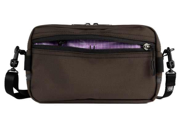 A Side Effect in Ursa (grey-brown) Ballistic with Wisteria (pale purple with white grid) 200 Halcyon interior.